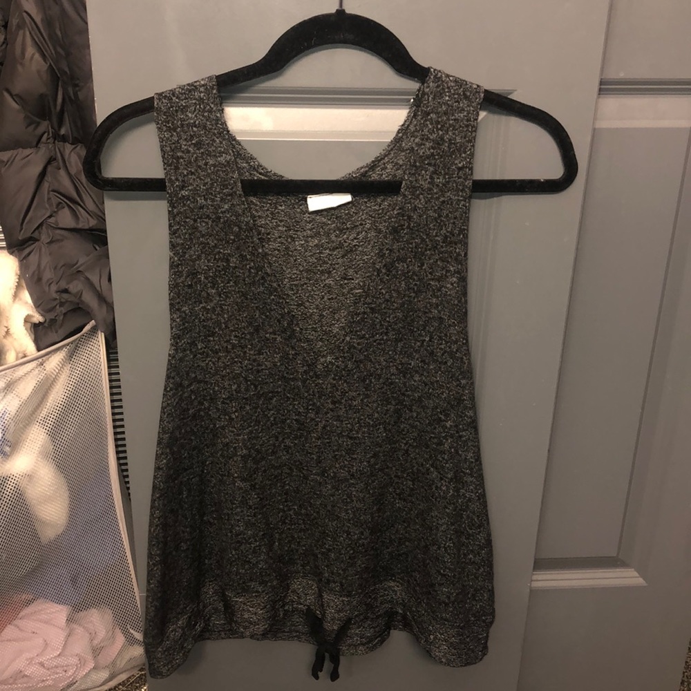 Dark gray urban tank top